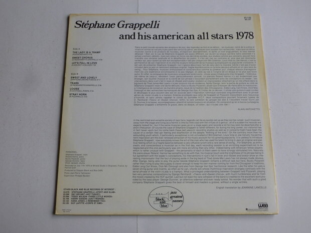 Stephane Grappelli and his american all stars 1978 (LP)