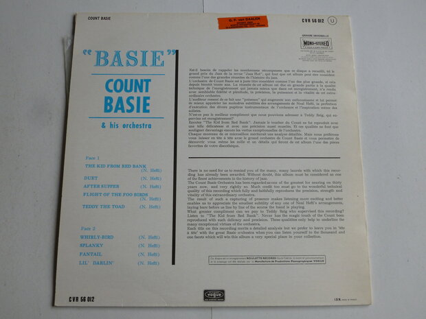 Count Basie - "Basie" E=MC2=Count basie Orchestra + Neal Hefti (LP)