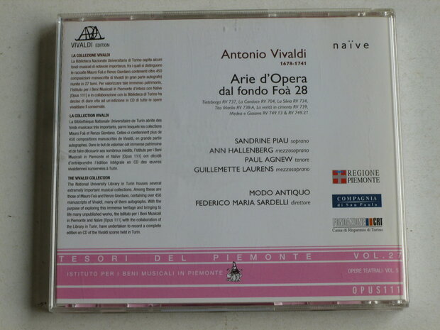 Vivaldi - Arie d' Opera dal fondo Foa / Modo Antiquo