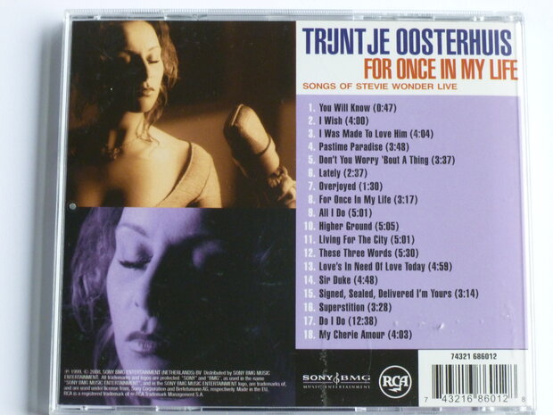 Trijntje Oosterhuis - For once in my life