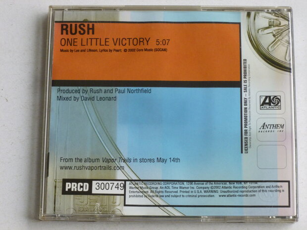 Rush - One little victory (CD Single)