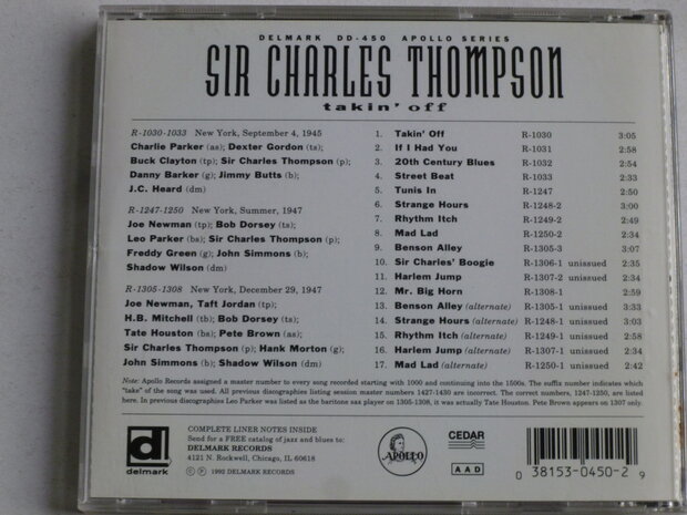 Sir Charles Thompson - Takin' Off