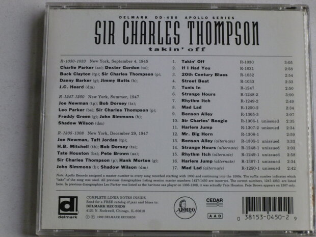 Sir Charles Thompson - Takin' Off
