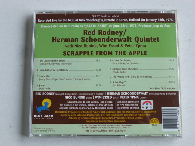 Red Rodney / Herman Schoonderwalt Quintet - Scrapple from the Apple