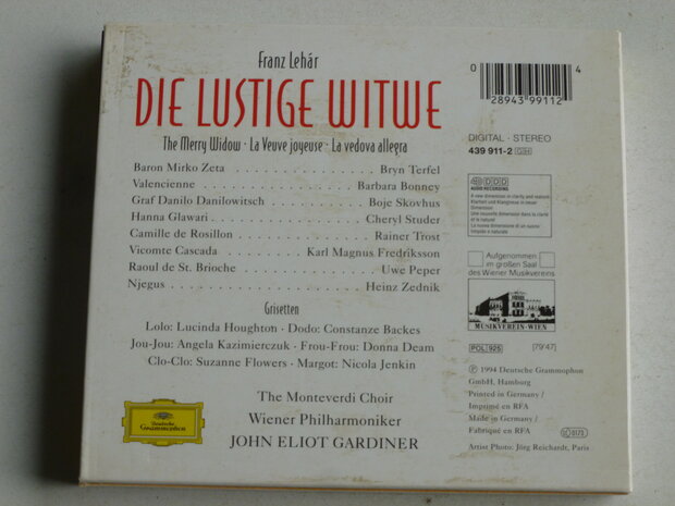 Lehar - Die Lustige Witwe / Cheryl Studer, Gardiner (spec. edition)