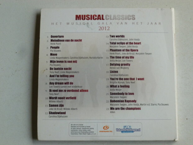 Musical Classics - Het Musical Gala van het jaar 2012 (DVD)