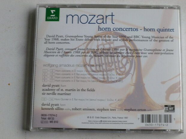 Mozart - Horn Concertos / David Pyatt