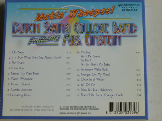 Dutch Swing College Band featuring Mrs. Einstein - Makin' Whoopee! (gesigneerd 2)
