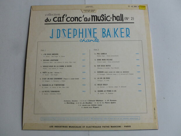 Josephine Baker - Du Caf' conc' au Music Hall n. 2 (LP)