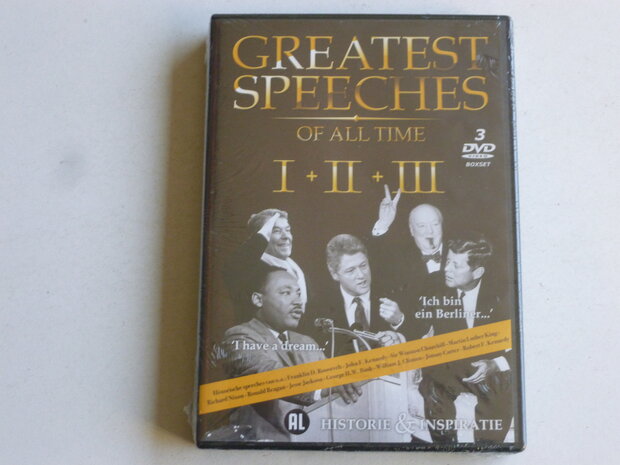 Greatest Speeches of all Time - I + II + III (3 DVD) Nieuw