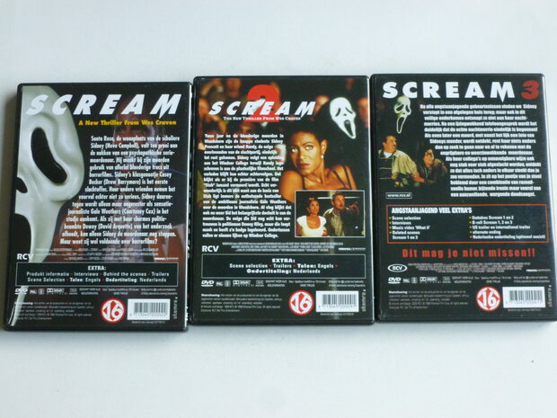 Scream I, 2, 3 The Collectors Box (3 DVD)