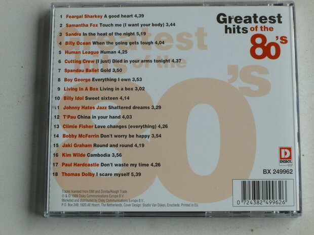 Greatest Hits of the 80's CD4