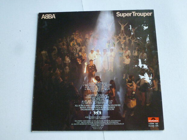 Abba - Super Trouper (LP) hoes beschadigd