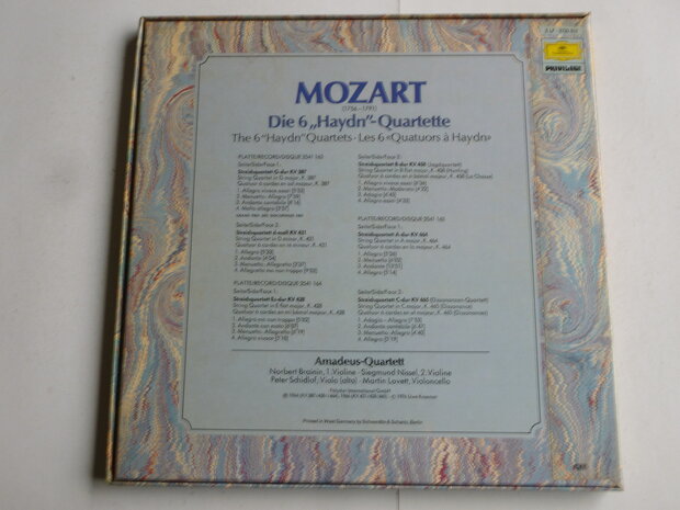 Mozart - Die 6 Haydn Quartette / Amadeus Quartett (3 LP)