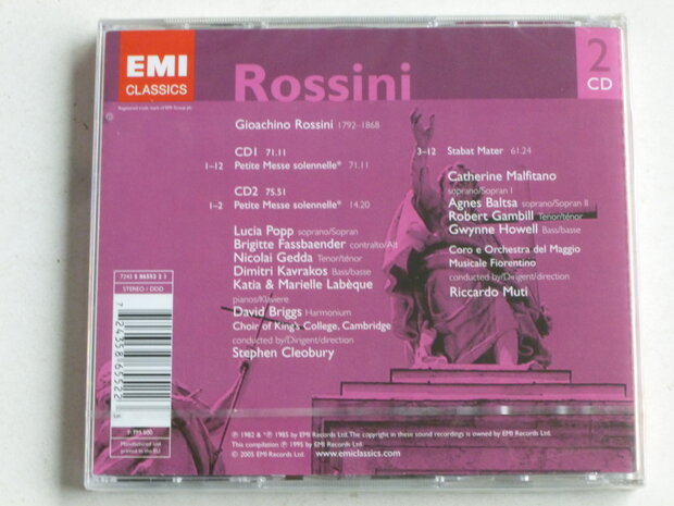 Rossini - Stabat Mater, Petit Messe Solennelle / Riccardo Muti (2 CD) nieuw