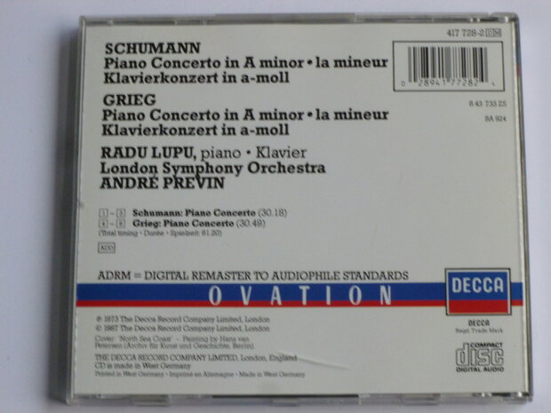 Schumann , Grieg - Piano Concerto / Radu Lupu, Andre Previn