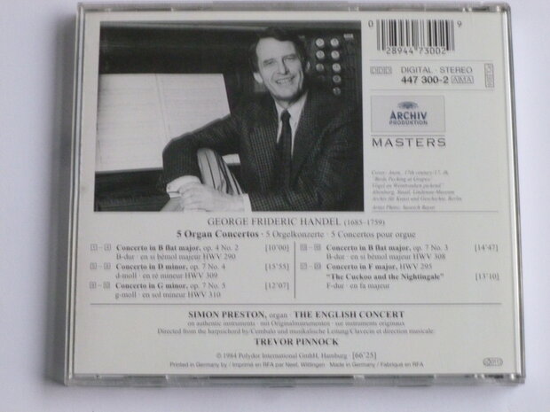 Handel - 5 Organ Concertos / Preston, Pinnock