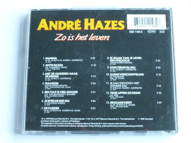 Andre Hazes - Zo is het leven (spectrum)