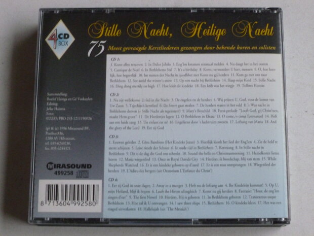 Stille Nacht, Heilige Nacht - 75 meest gevraagde Kerstliederen (4 CD)
