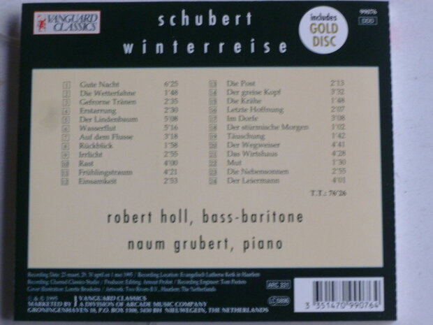 Schubert - Winterreise / Robert Holl, Grubert