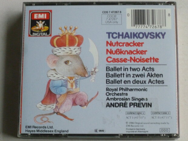 Tchaikovsky - Nutcracker / Andre Previn (2 CD)