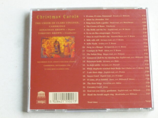 Christmas Carols - Choir of Clare College, Timothy Brown