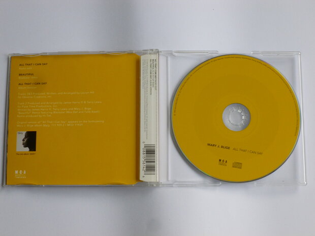 Mary J. Blige - All that i can say (CD Single)