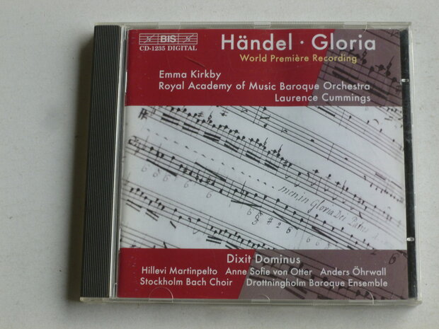 Händel - Gloria / Emma Kirkby, van Otter