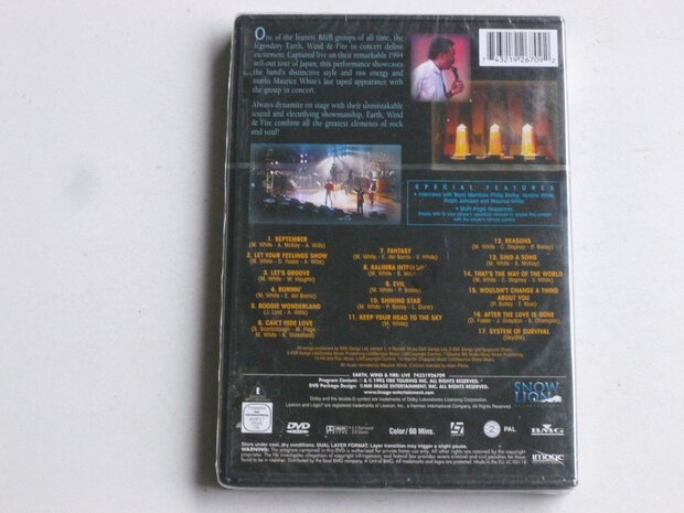 Earth Wind & Fire - Live (DVD) Nieuw