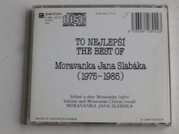 Moravanka Jana Slabaka - To Nejlepsi / The Best of