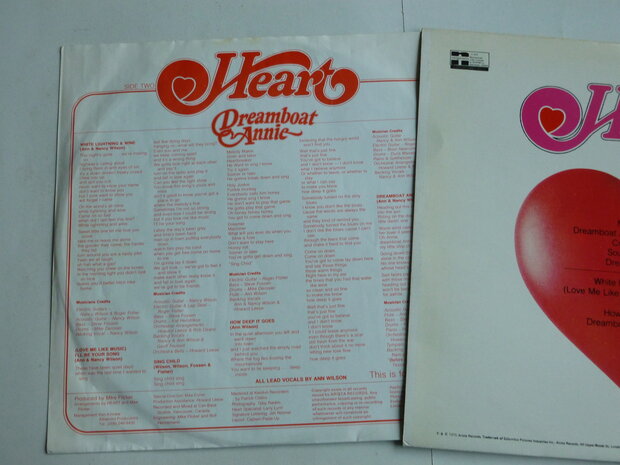 Heart - Dreamboat Annie (LP) Arty 139