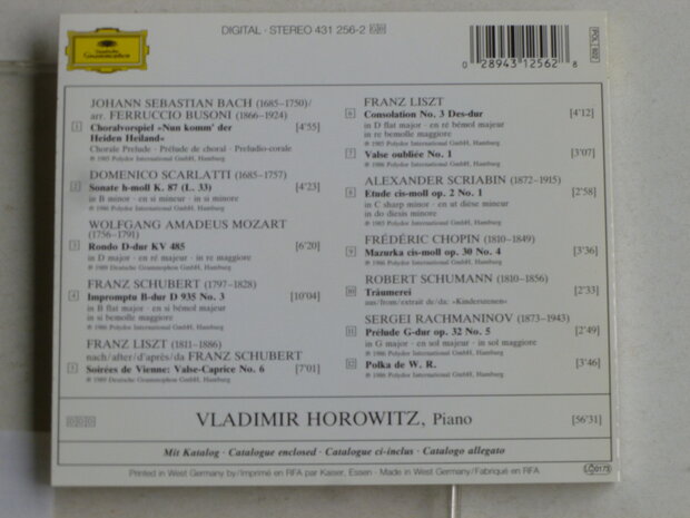 Vladimir Horowitz - Piano