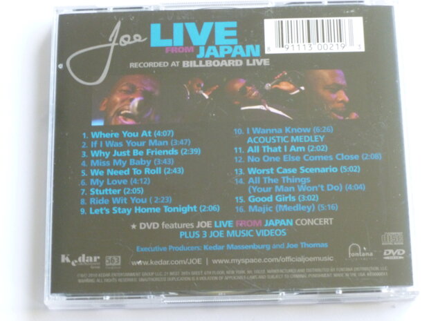 Joe - Live from Japan (CD + DVD)