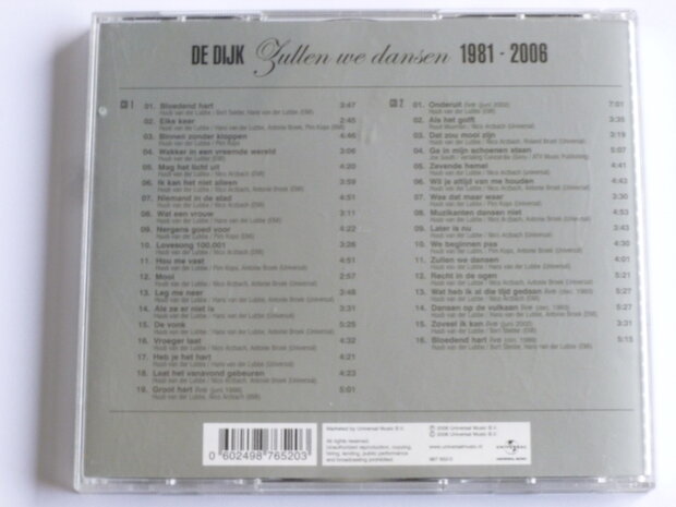 De Dijk - Zullen we dansen 1981 - 2006 (2 CD)