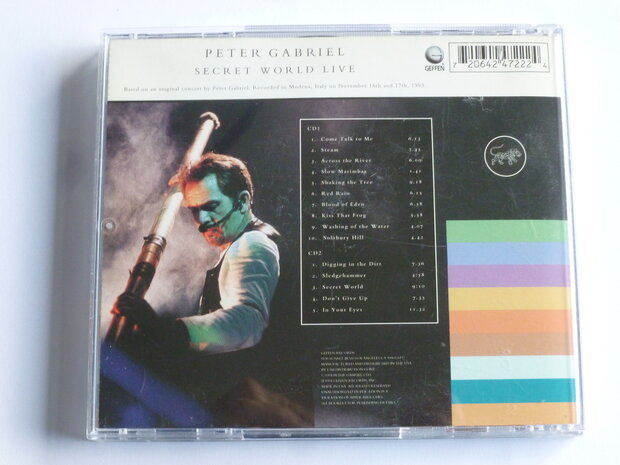 Peter Gabriel - Secret World Live (2 CD) Geffen