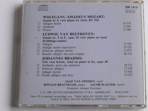 Beethoven, Brahms, Mozart - Jaap van Zweden, Jacob Slagter, Brautigam