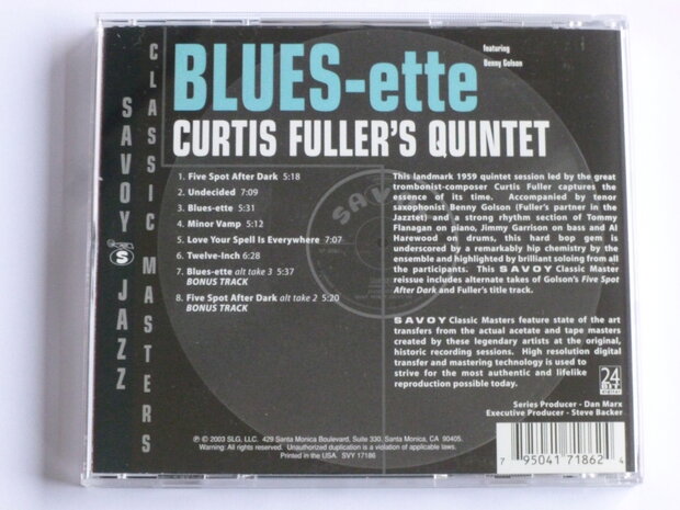 Curtis Fuller's Quintet - Blues-ette (classic master)