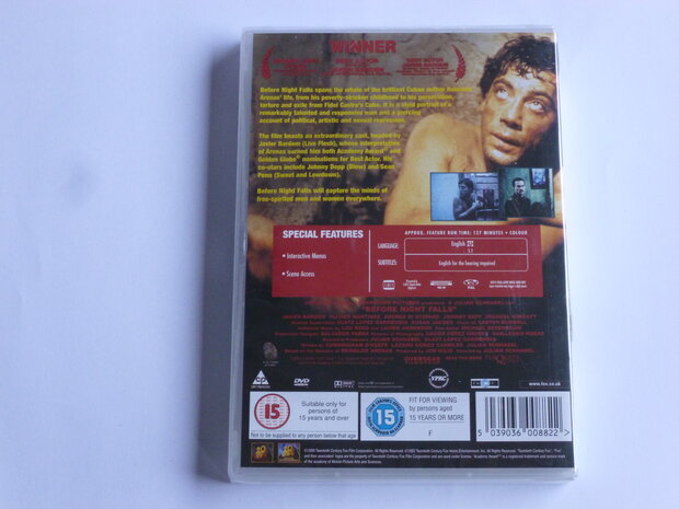 Before Night Falls (DVD) Nieuw (Engels)