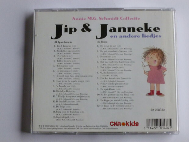 Jip & Janneke en andere liedjes (2 CD) cnr kids