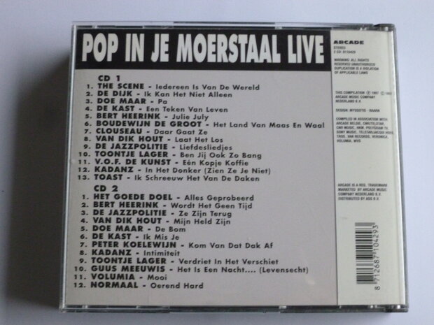 Pop in je Moerstaal - Live (2 CD)