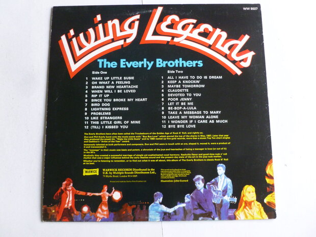 The Everly Brothers - Living Legends (LP) red vinyl