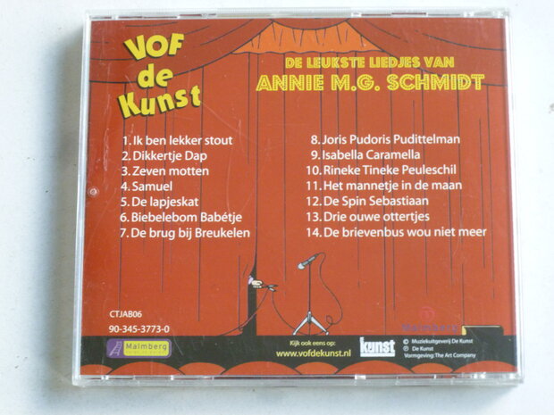 VOF de Kunst - De Leukste Liedjes van Annie M.G. Schmidt (CD)