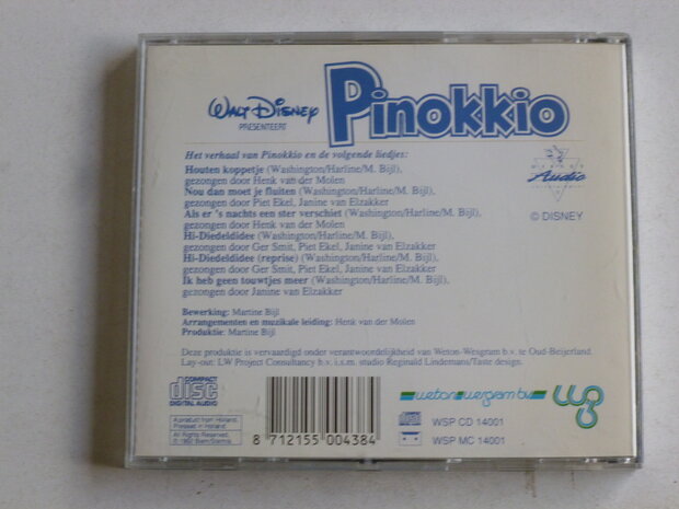 Pinokkio - Het Verhaal en de originele Nederlandstalige Liedjes (disney)