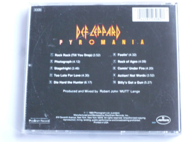 Def Leppard - Pyromania