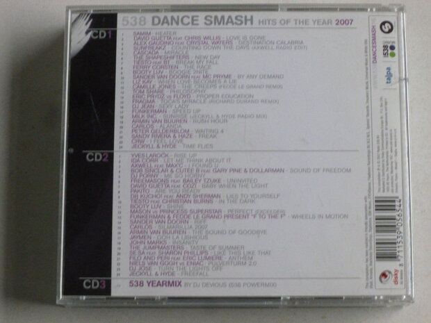 538 Dance Smash - Hits of the Year 2007 (3 CD) disky