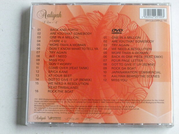 Aaliyah - I care 4 U (CD + DVD)