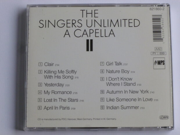 The Singers Unlimited - A Capella II