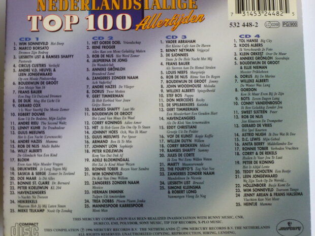 De Nederlandstalige Top 100 Allertijden (4 CD)