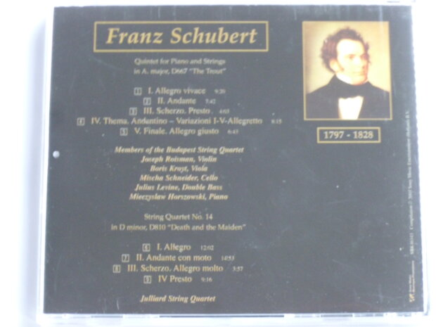 Schubert - Trout Quintet, Death and the Maiden / Julliard String Quartet