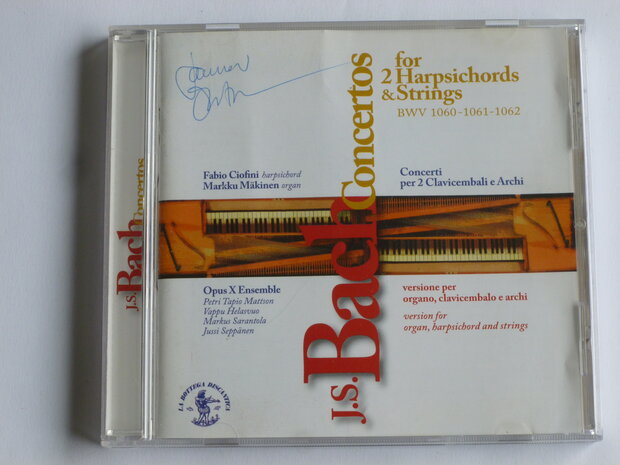 Bach - Concertos for 2 Harpsichords & Strings / Ciofini, Makinen (gesigneerd)